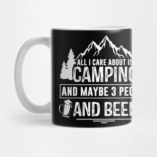 funny camping and beer Mug